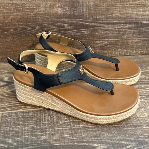 Michael Kors T-Strap Wedge Sandal - Size 8 - Picture 4 of 15